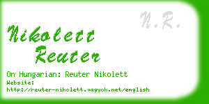 nikolett reuter business card